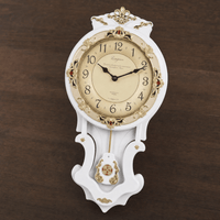 Royal Opera Vintage Wooden Wall Clock Silent Pendulum