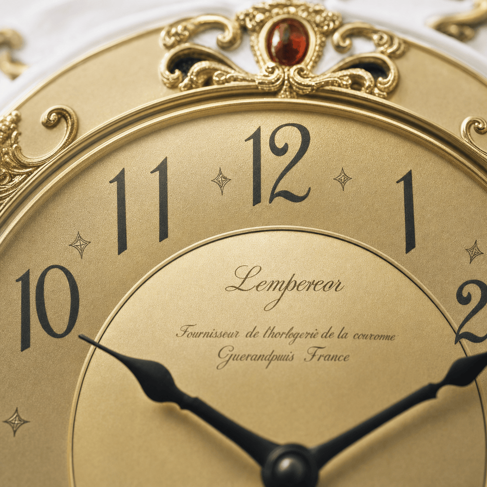 Royal Opera Vintage Wooden Wall Clock Silent Pendulum
