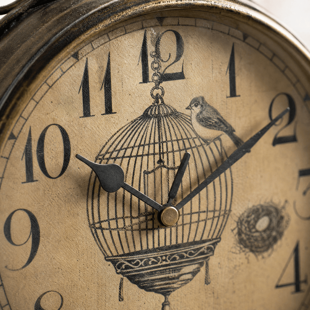 Royal Opera Wall Clock Birdcage Double Faced