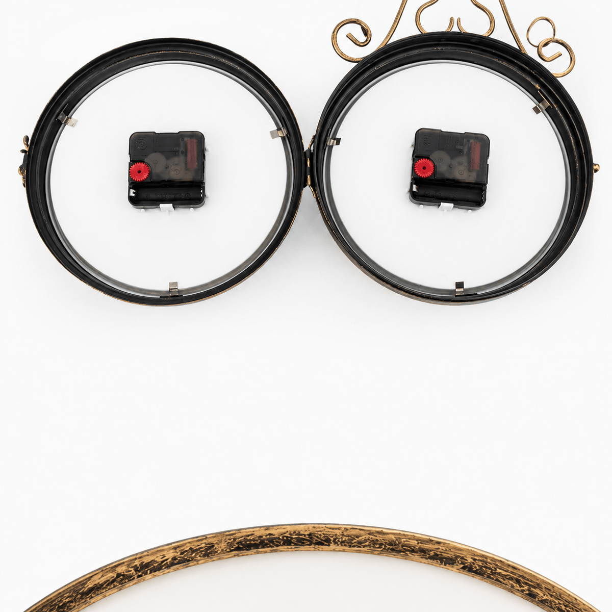 Royal Opera Wall Clock Birdcage Double Faced