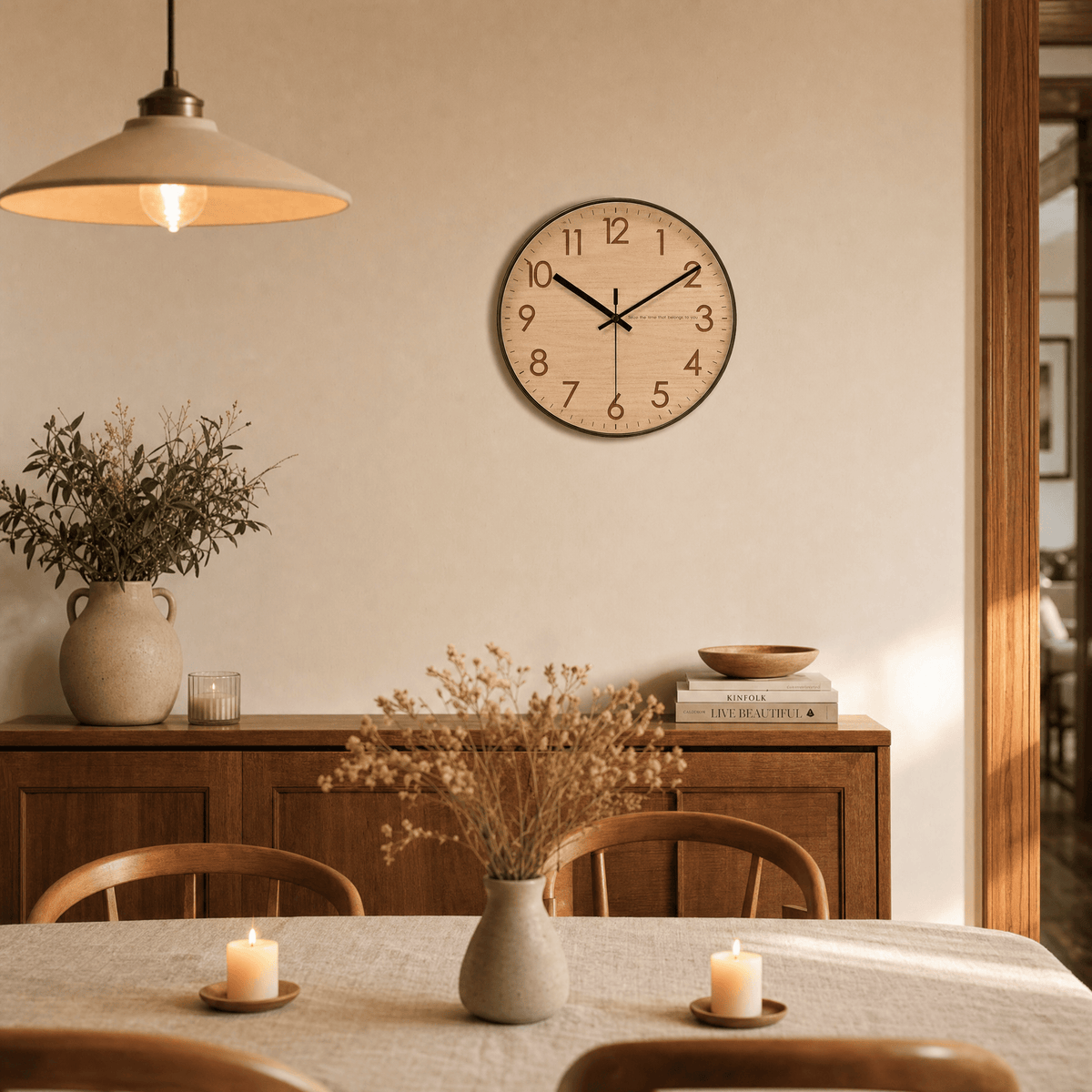 Royal Opera Wall Clock Farmhouse Silent