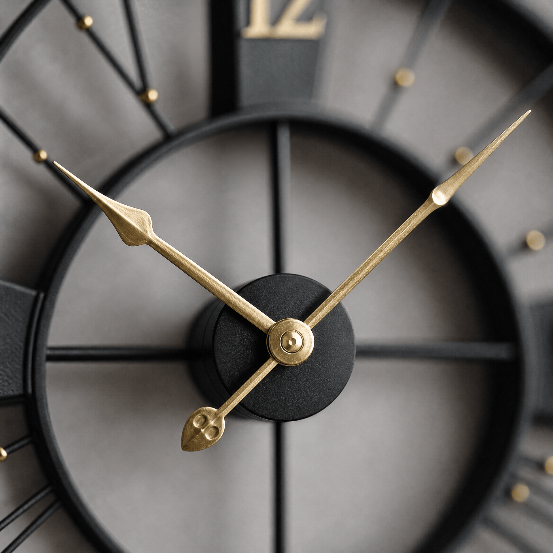 Royal Opera Wall Clock Industrial Roman Numerals