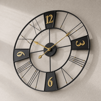 Royal Opera Wall Clock Industrial Roman Numerals