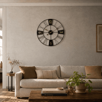 Royal Opera Wall Clock Industrial Roman Numerals