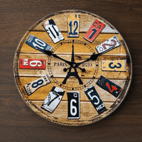 Royal Opera Wall Clock Paris Theme Roman Numerals
