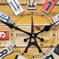 Royal Opera Wall Clock Paris Theme Roman Numerals