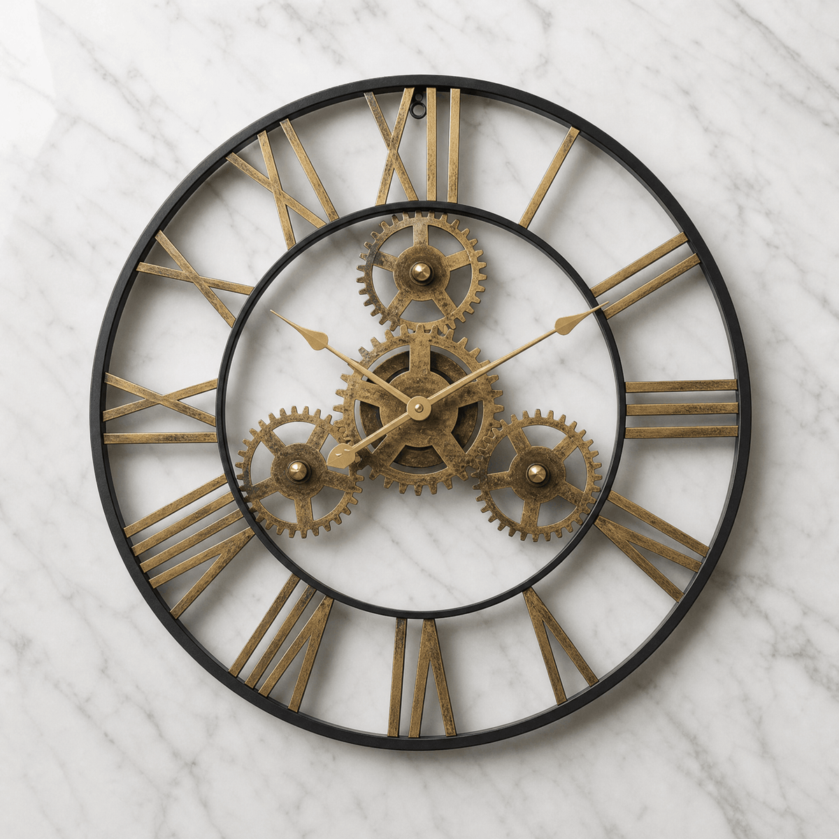 Royal Opera Wall Clock Steampunk Exposed Gears