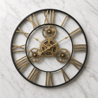 Royal Opera Wall Clock Steampunk Exposed Gears