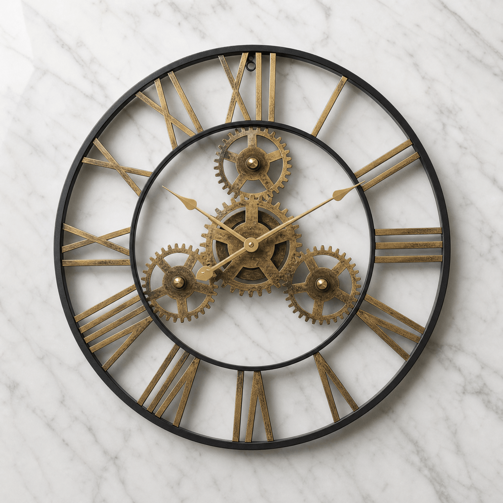 Royal Opera Wall Clock Steampunk Exposed Gears