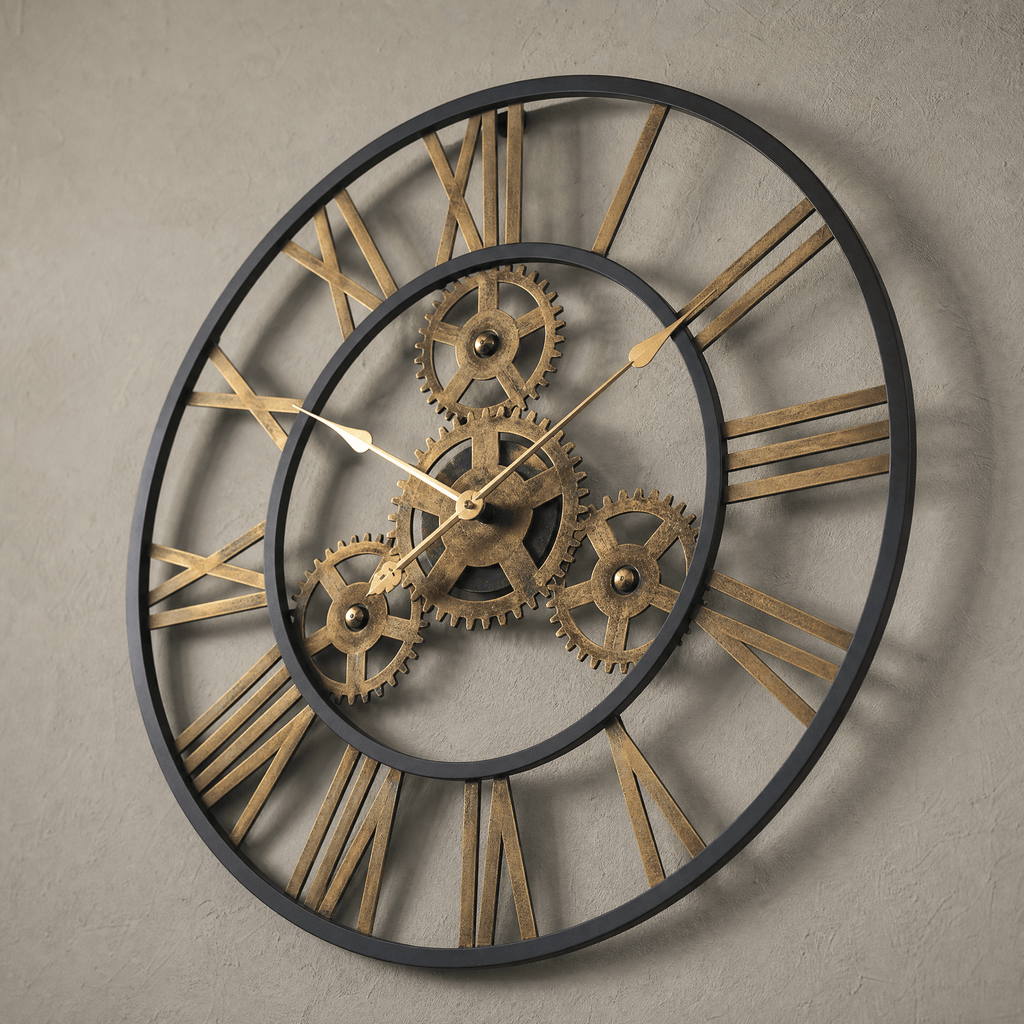Royal Opera Wall Clock Steampunk Exposed Gears