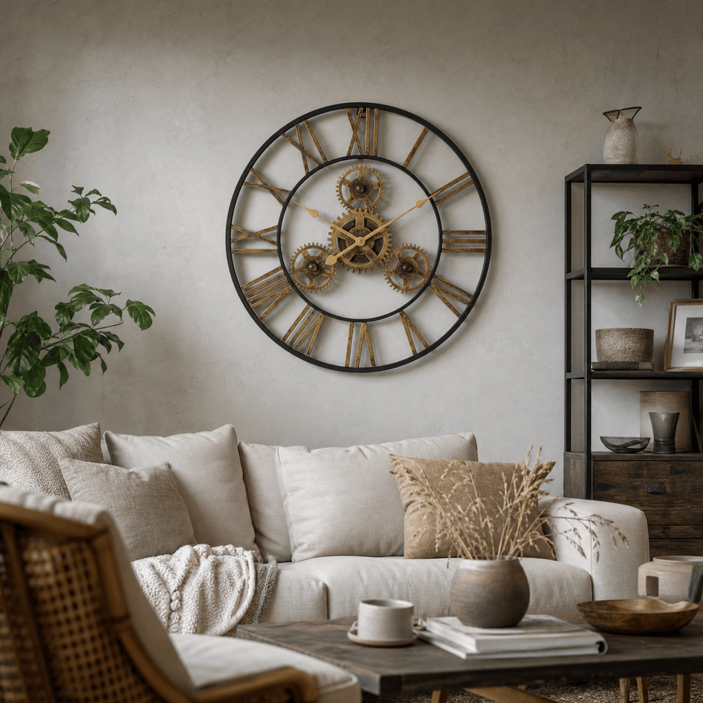 Royal Opera Wall Clock Steampunk Exposed Gears