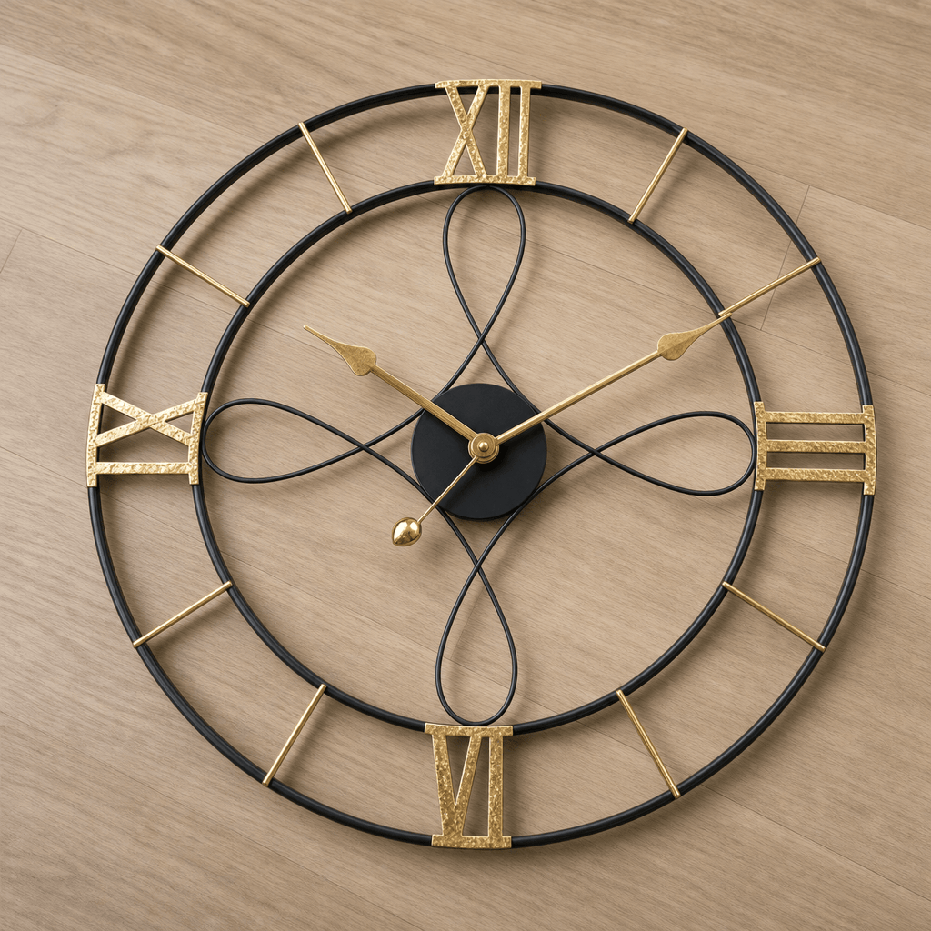 Royal Opera Wall Clock Vintage Roman Numerals