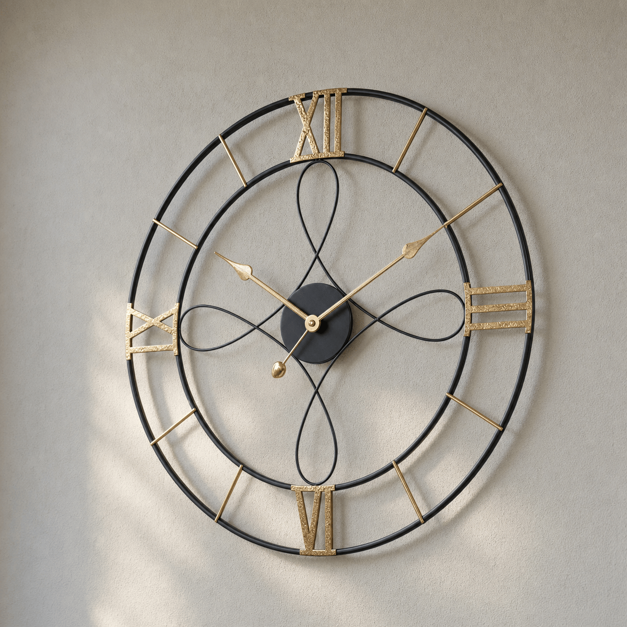 Royal Opera Wall Clock Vintage Roman Numerals