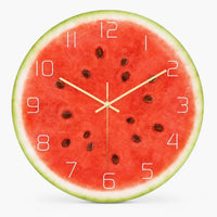 Royal Opera Watermelon Tropical Style Wall Clock Silent Large