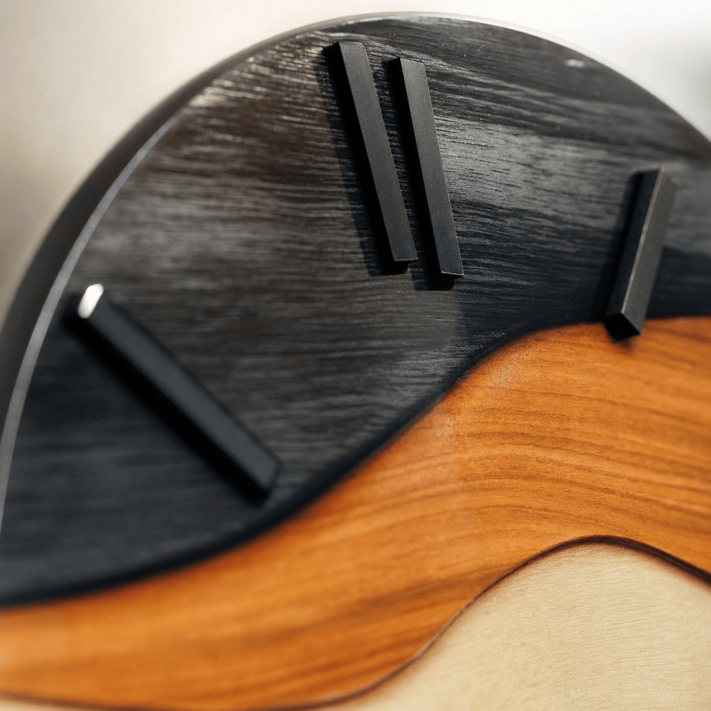 Royal Opera Wavy Layered Wooden Wall Clock Silent