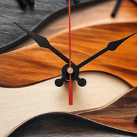 Royal Opera Wavy Layered Wooden Wall Clock Silent