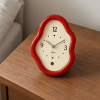 Royal Opera Wavy Wooden Table Clock