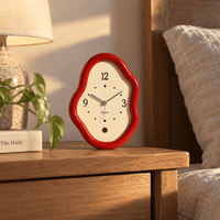 Royal Opera Wavy Wooden Table Clock