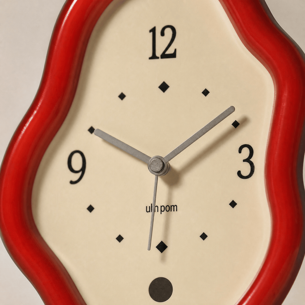 Royal Opera Wavy Wooden Table Clock