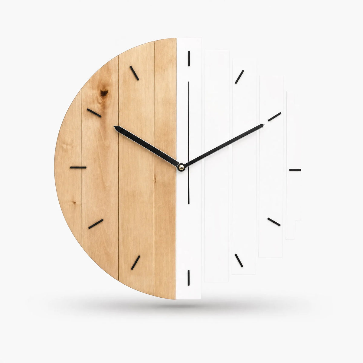 Royal Opera White Abstract Silent Wall Clock