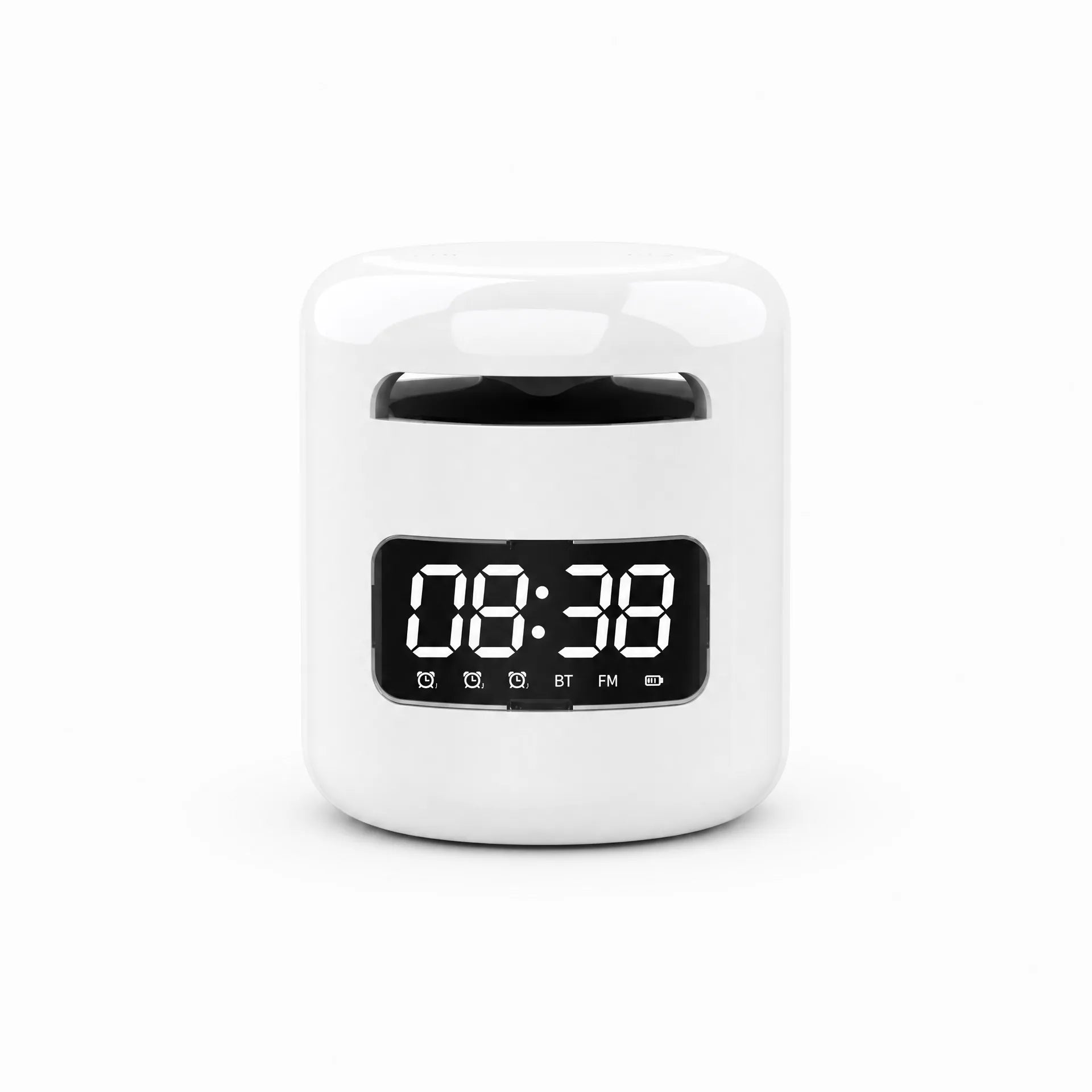 Royal Opera White Alarm Clock Digital FM Radio