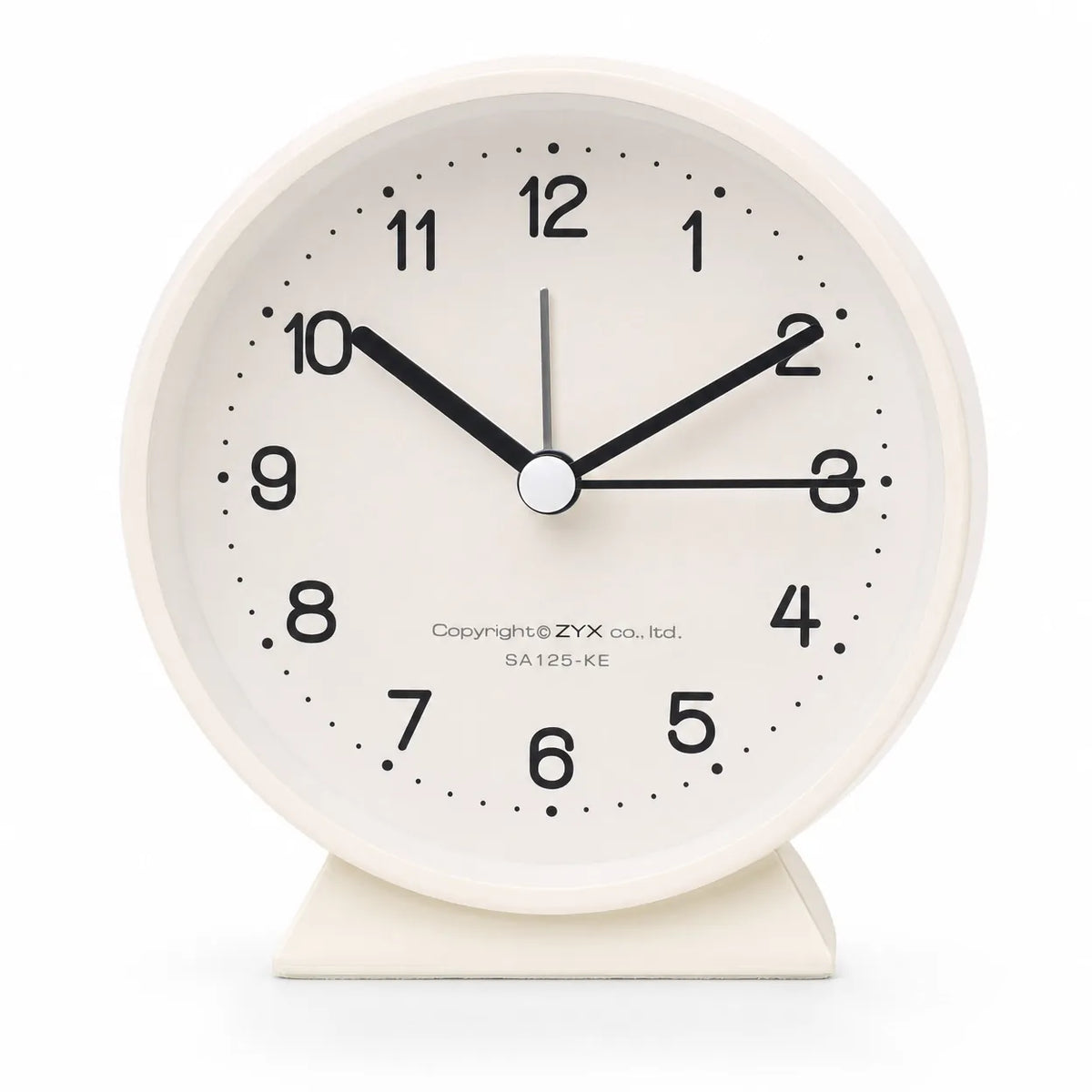 Royal Opera White Classic Twin Bell Silent Alarm Clock