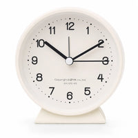 Royal Opera White Classic Twin Bell Silent Alarm Clock