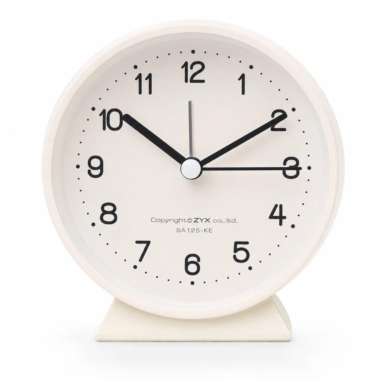 Royal Opera White Classic Twin Bell Silent Alarm Clock