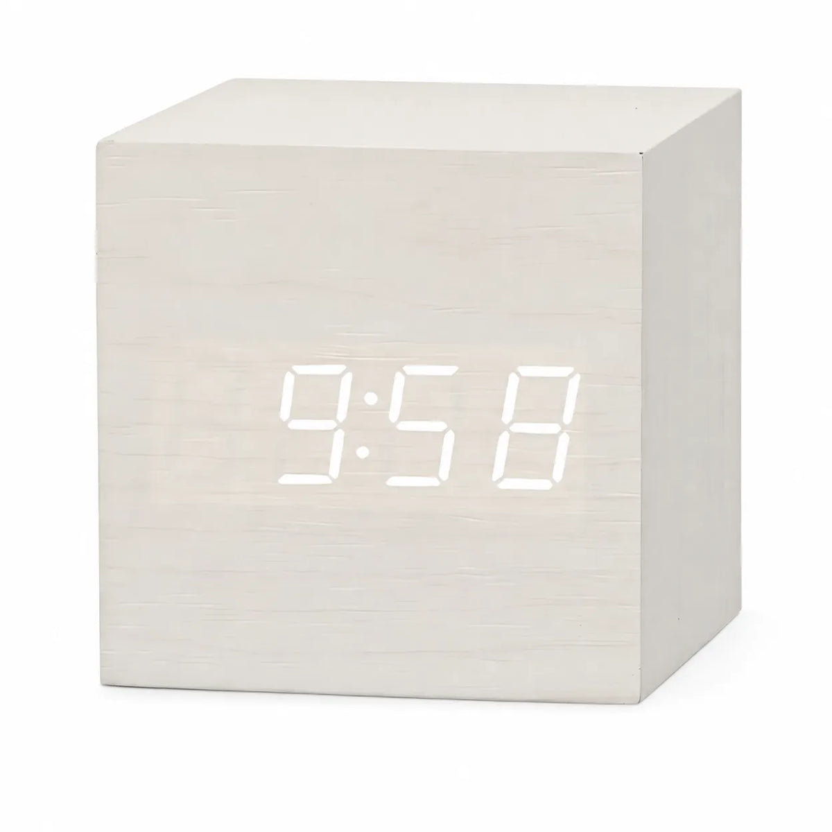 Royal Opera White Digital Alarm Clock USB Charging Snooze