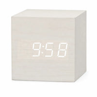 Royal Opera White Digital Alarm Clock USB Charging Snooze