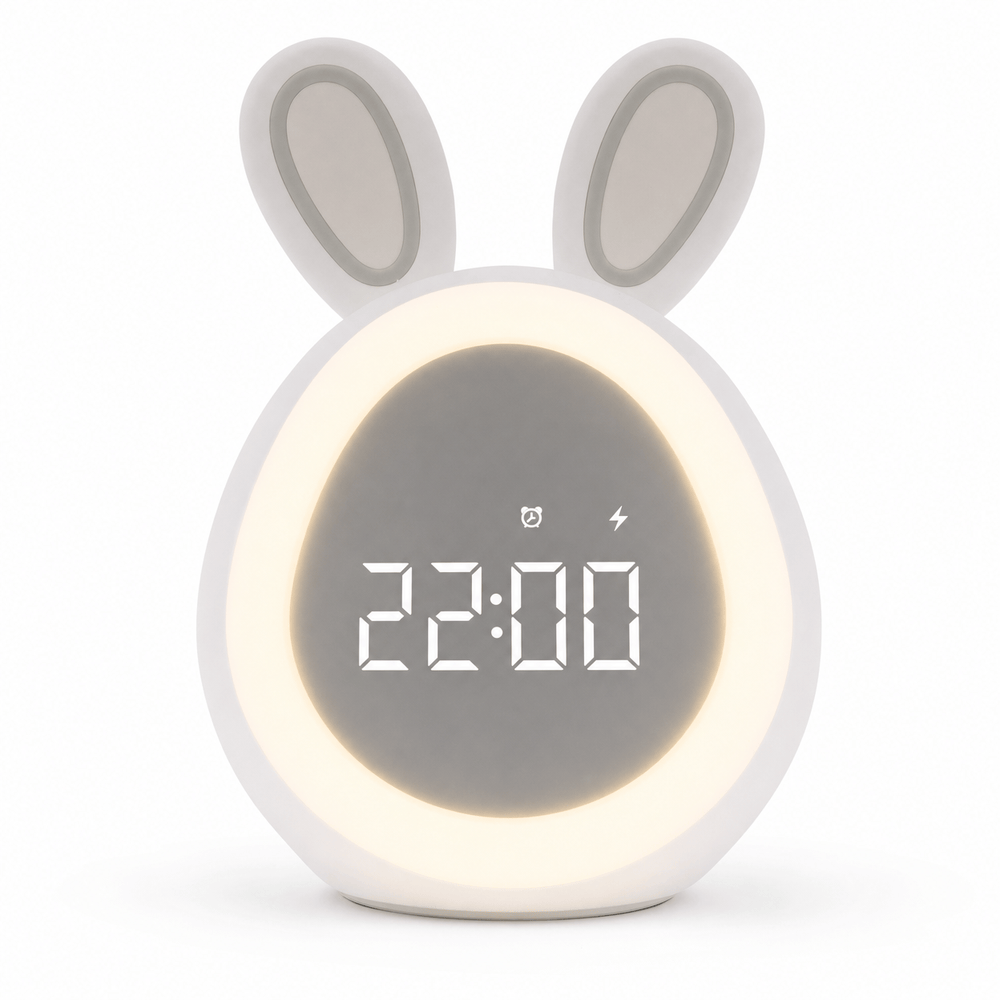 Royal Opera White Kids Alarm Clock Bunny Nightlight