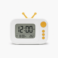 Royal Opera White Kids Alarm Clock Retro TV Shape