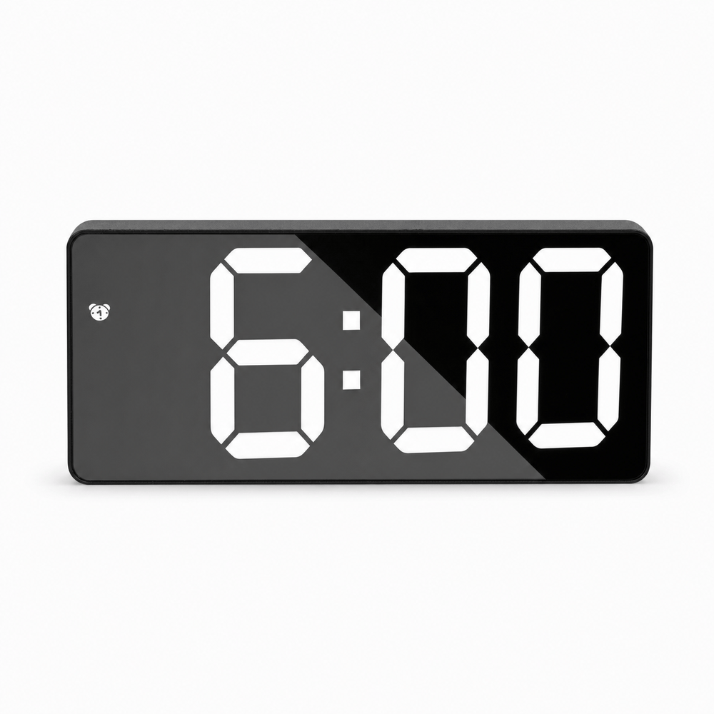 Royal Opera White Large Luminous Digital Alarm Clock