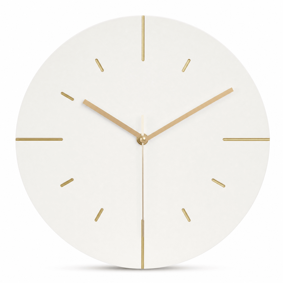 Royal Opera White Minimalist Living Room Wall Clock