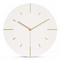 Royal Opera White Minimalist Living Room Wall Clock