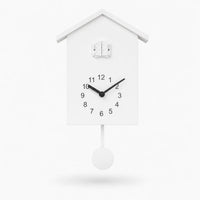 Royal Opera White Modern Cuckoo Clock Silent Movement