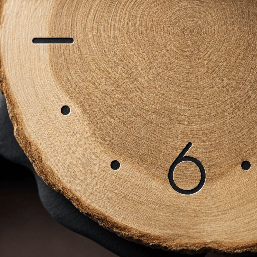 Royal Opera Wooden Clock Cat Design Kids Silent