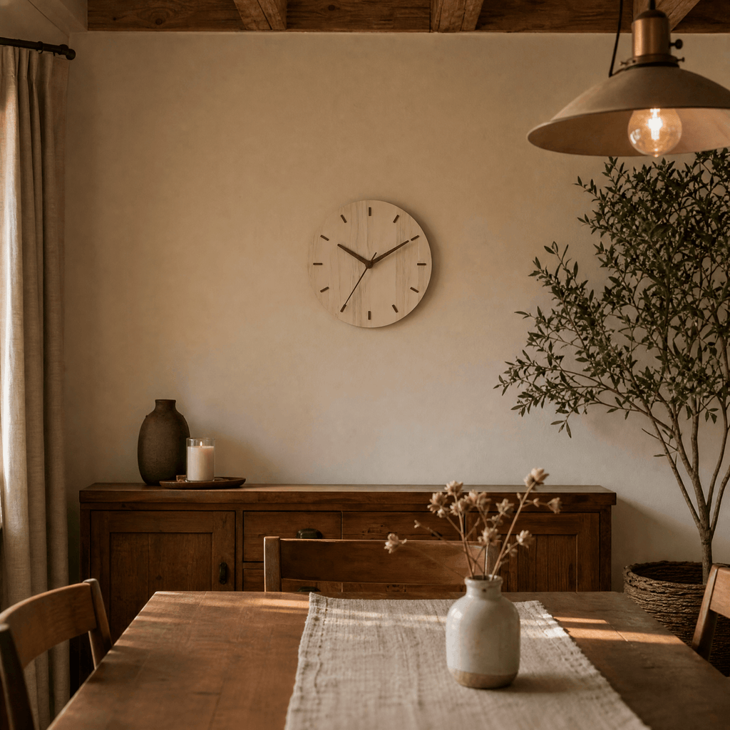 Royal Opera Wooden Clock Silent Living Room
