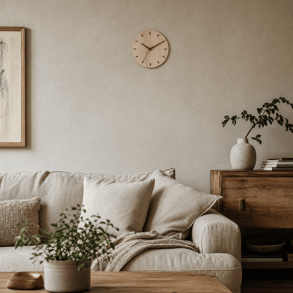 Royal Opera Wooden Clock Silent Living Room