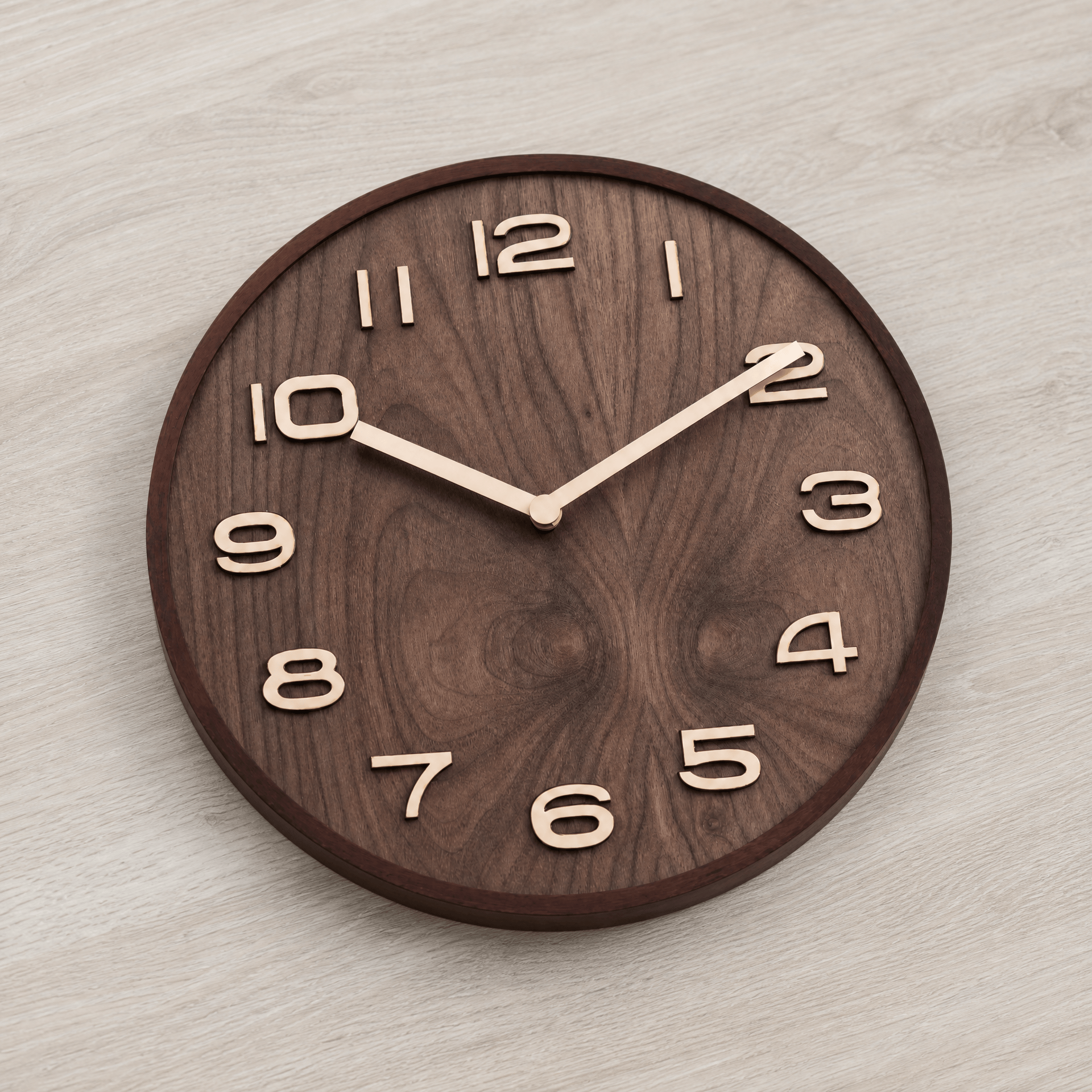 Royal Opera Wooden Clock Two Tone Silent