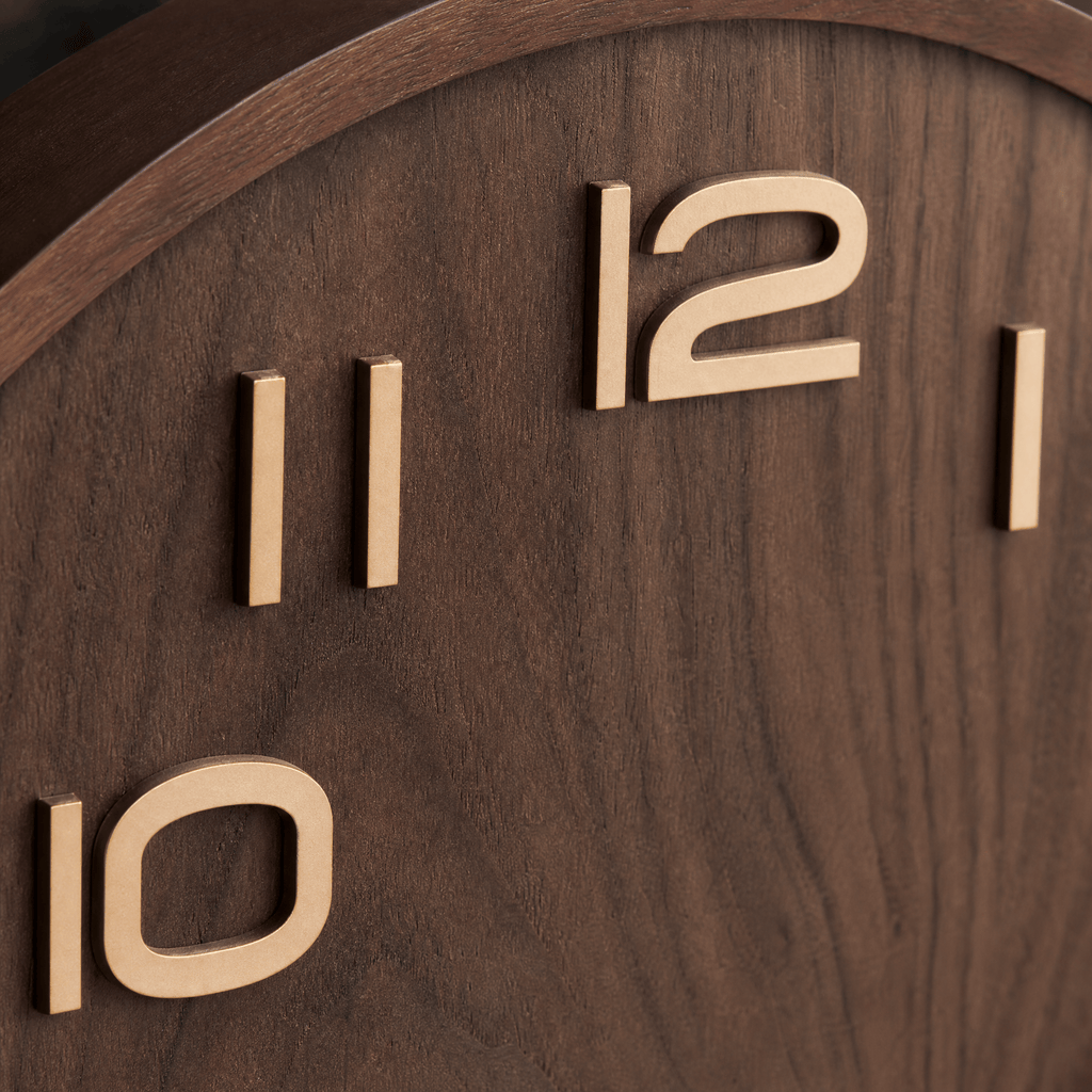 Royal Opera Wooden Clock Two Tone Silent