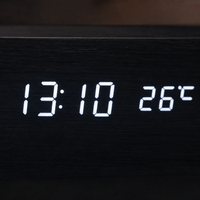 Royal Opera Wooden Digital Alarm Clock Multifunction