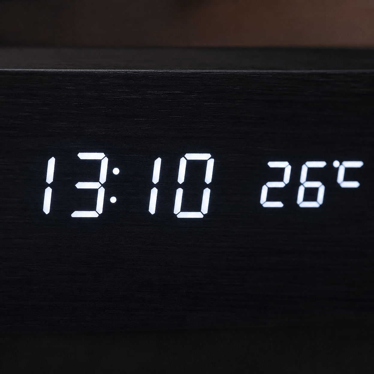 Royal Opera Wooden Digital Alarm Clock Multifunction