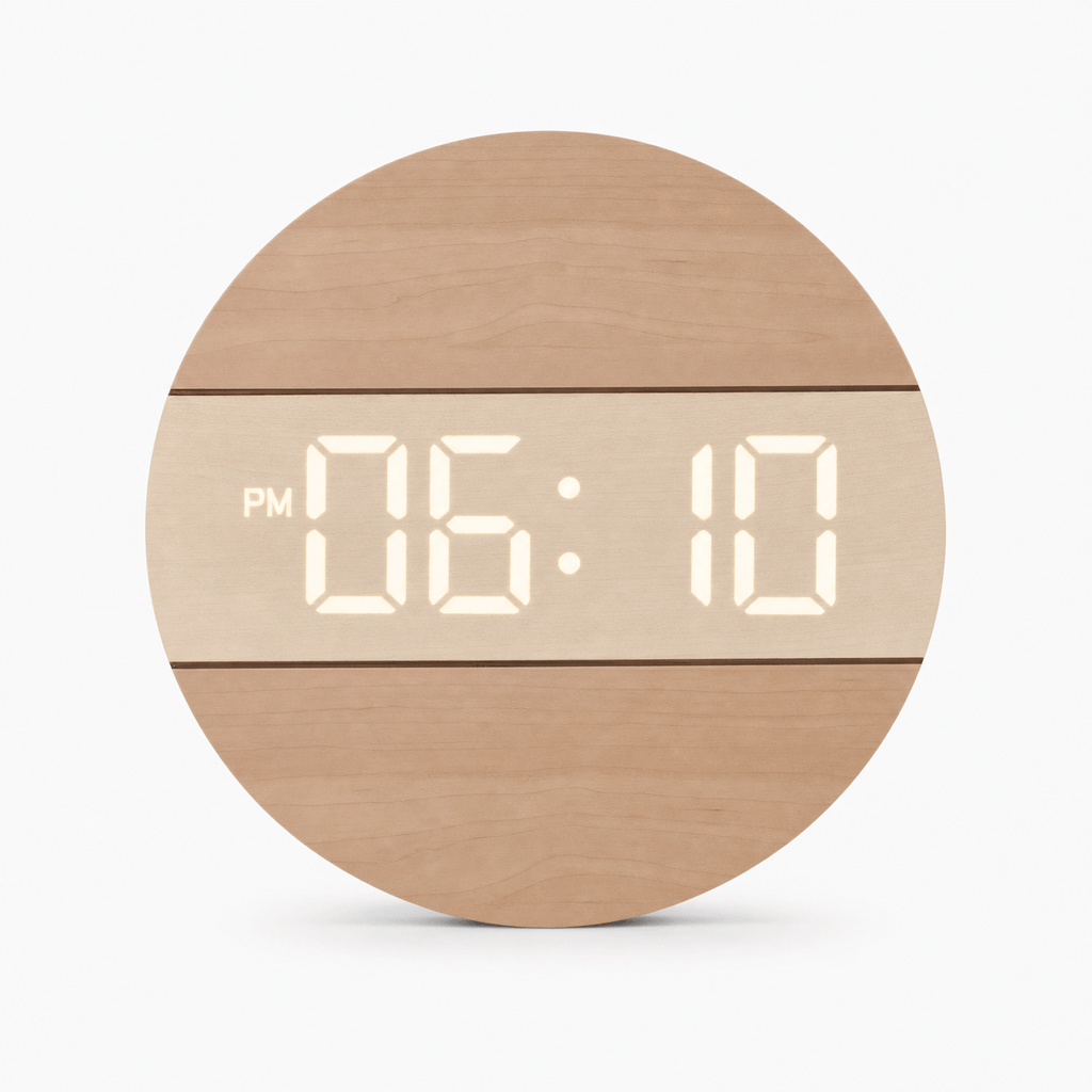 Royal Opera Wooden Minimalist Wooden Clock LED Display