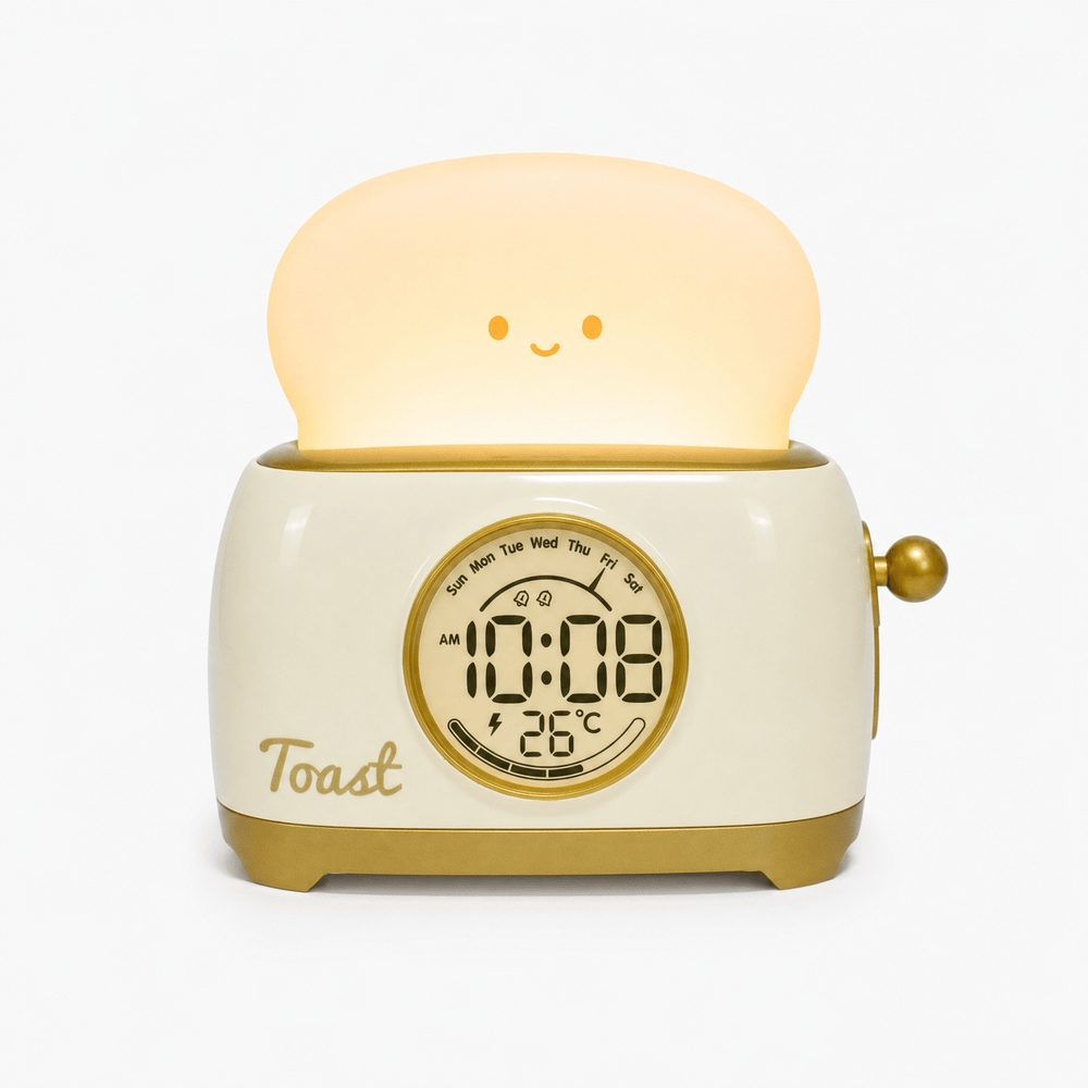 Royal Opera Yellow Kids Alarm Clock Night Light Toaster