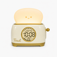 Royal Opera Yellow Kids Alarm Clock Night Light Toaster