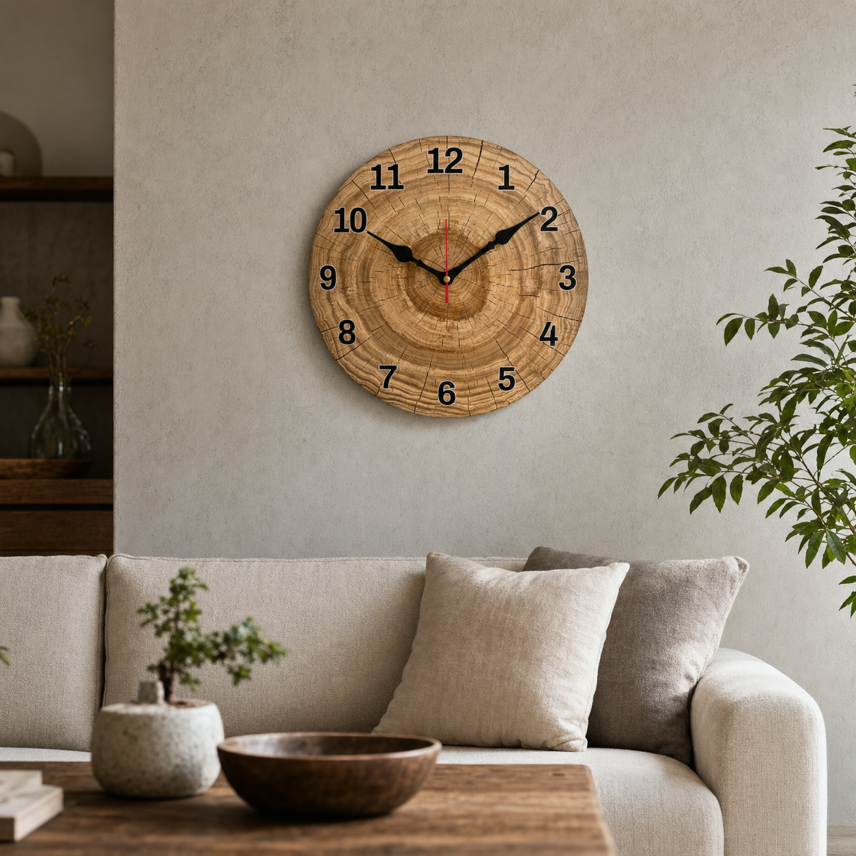 Rustic Wall Clock Silent Movement