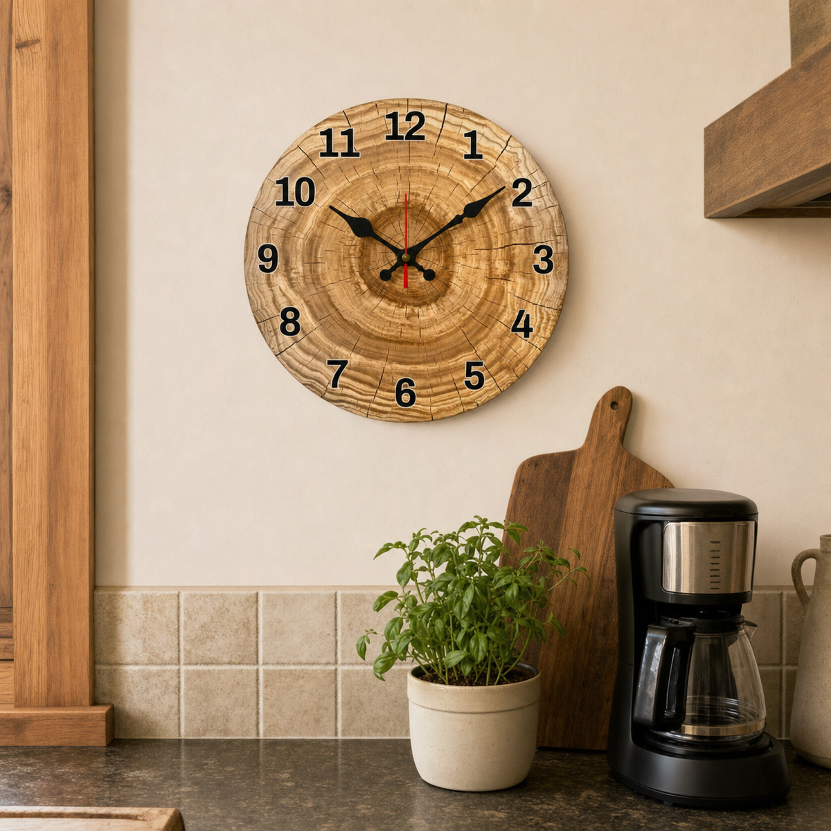 Rustic Wall Clock Silent Movement