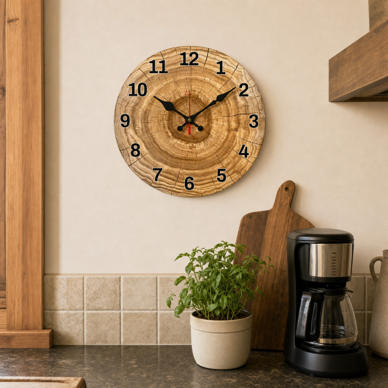 Rustic Wall Clock Silent Movement