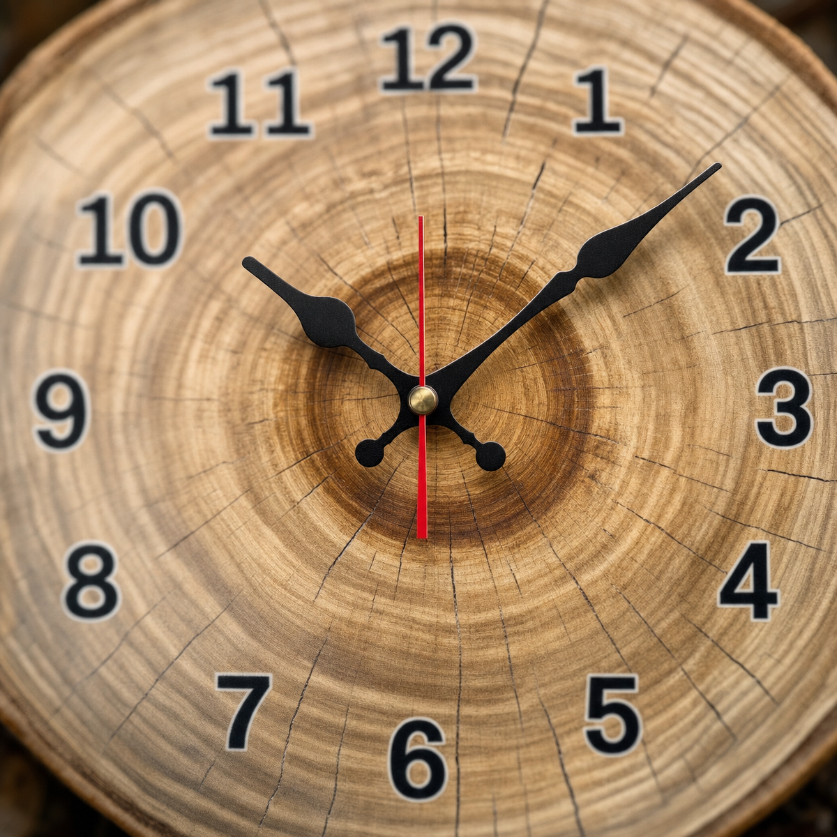 Rustic Wall Clock Silent Movement